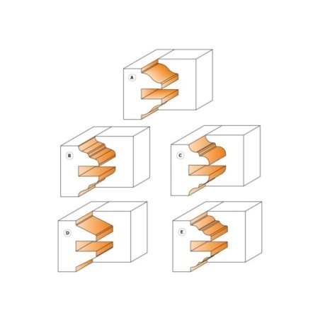 Set di 3 teste portacoltelli per antine e portoncini